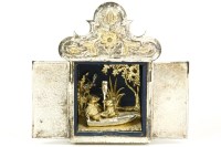 Lot 60 - A silver parcel gilt miniature