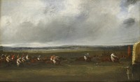 Lot 853 - Samuel Henry Alken (1810-1894)
'THE CESAREWITCH STAKES'
Signed and inscribed with title verso