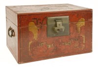 Lot 436 - A Chinese lacquered scholar's box