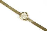 Lot 28 - A ladies 9ct Uno mechanical bracelet watch