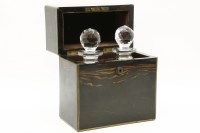 Lot 190 - A Victorian brass bound Coromandel decanter box