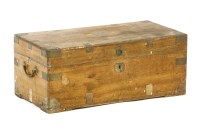 Lot 567 - A 19th century brass camphorwood box