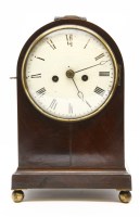 Lot 403 - A Regency period mahogany bracket clock