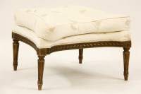 Lot 530 - An upholstered French dressing stool