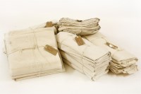 Lot 227 - Five bundles of French linen sheets (one bundle with four sheets and another bundle with five sheets)