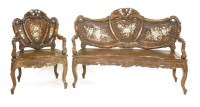Lot 1216 - A Chinese hardwood suite