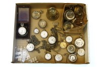 Lot 74 - A box of pocket watches