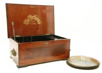 Lot 282 - A B.H. Abrahams disc musical box