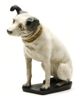 Lot 199 - A composition model of Nipper the HMV dog! 36.5cm high