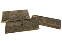 Lot 438 - A collection of printing blocks of letters and numbers