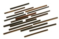 Lot 422 - A quantity of Victorian and later hardwood round or tubular rulers