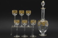 Lot 176 - An Edwardian glass liqueur set
