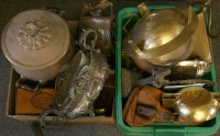 Lot 391 - A quantity of mixed metal wares
