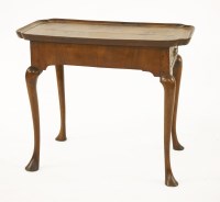 Lot 926 - A George I walnut tray top table