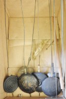 Lot 332 - Six iron longcase clock pendulums