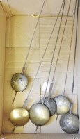 Lot 330 - Six longcase clock pendulums
