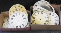 Lot 331 - Two boxes of clock dials
