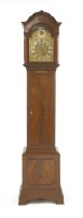 Lot 502 - A mahogany chiming longcase clock