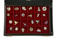 Lot 116A - Two collectors chests filled with Military cap badges