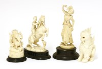 Lot 150 - A collection of four ivory carvings