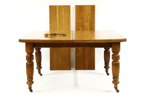 Lot 603 - A late Victorian walnut extending dining table