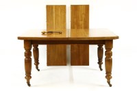Lot 603 - A late Victorian walnut extending dining table