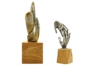 Lot 173 - A mottled stone abstract sculpture by Dace Lielansis