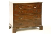 Lot 583 - A George III inlaid mahogany bachelors chest of drawers