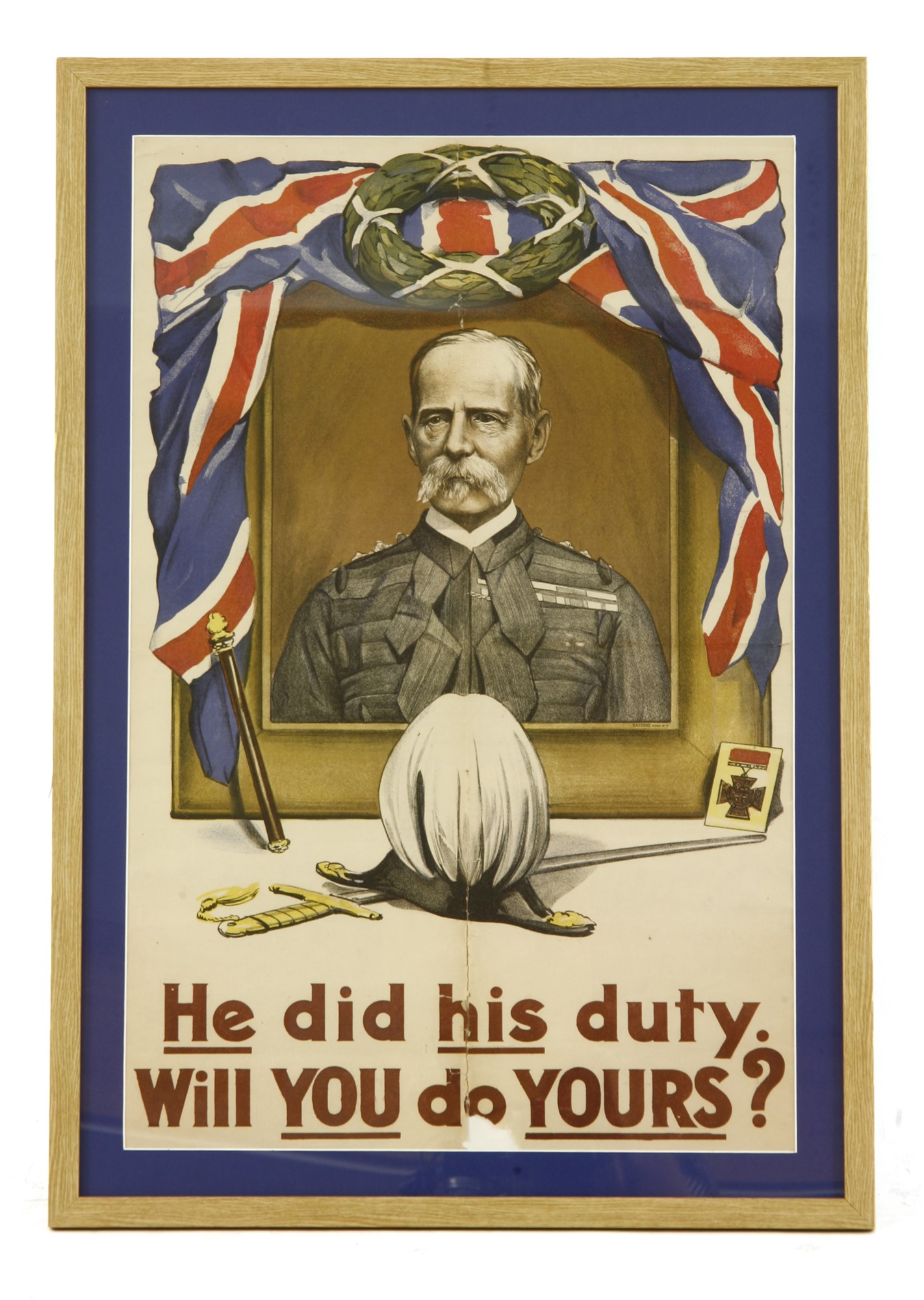 Lot 487 - A First World War recruitment poster