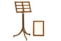 Lot 625 - An Edwardian mahogany music stand