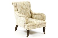 Lot 590 - A Victorian mahogany salon chair