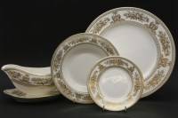 Lot 223 - A quantity of Wedgwood 'Gold Columbia' dinner wares