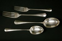 Lot 60 - A quantity of silver dessert and serving spoons