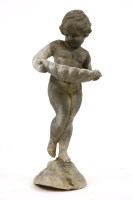 Lot 544 - An early 20th century lead putti