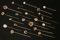 Lot 662 - A collection of stick pins