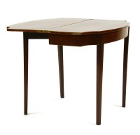 Lot 321 - A Georgian inlaid mahogany tea table