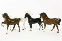 Lot 155 - Four Beswick horses