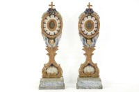 Lot 283A - A pair of Spanish painted reliquary stands