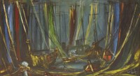 Lot 1185 - Ben Maile (1922-2017)
MOORED BOATS
Signed l.r.