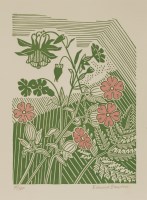 Lot 1029 - Edward Bawden RA (1903-1989)
'CAMPIONS AND COLUMBINE'
Colour lithograph after a linocut