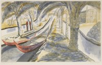 Lot 1031 - Edward Bawden RA (1903-1989)
'AMONG THE MARSH ARABS'
Colour lithograph