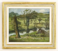 Lot 1180 - Attributed to Lucian Freud (1922-2011)
A SUFFOLK SPRING LANDSCAPE WITH WELSH MOUNTAINS BEYOND