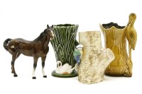 Lot 192 - A Beswick horse and a quantity of Sylvac pottery