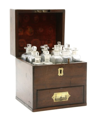 Lot 140 - A Victorian mahogany apothecaries box
