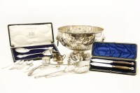 Lot 55 - A silver plated punch bowl
