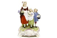 Lot 286 - A 20th century Dresden porcelain advertising figure for Yardley's Old English Lavender