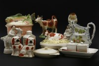 Lot 236 - A collection of Victorian and later pottery
