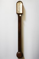 Lot 277 - A rosewood stick barometer