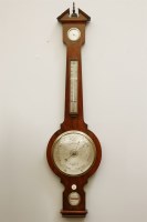 Lot 262 - A rosewood banjo barometer