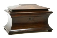 Lot 269 - A large Victorian rosewood sarcophagus tea caddy